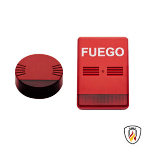 Sirena exterior conv. optico-acústica.