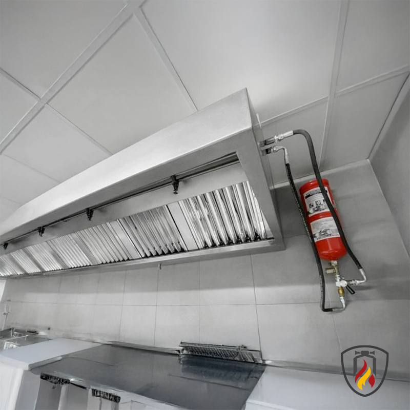 Sistema de extinción de campanas de cocinas pequeña