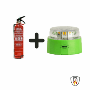 Pack Oferta Seguridad Coche Esencial | Extintor 1kg ABC y Baliza V16 JBM Homologada DGT